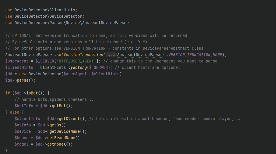 dZENcode:devicedetector
