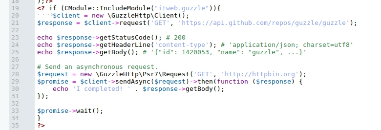Библиотека Guzzle, PHP HTTP client