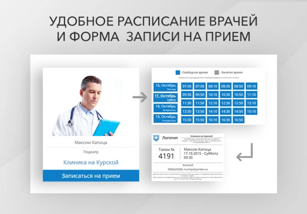 Шаблон адаптивный сайт медицинской организации для битрикс
