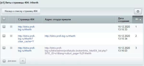 xenu: мониторинг битых ссылок, поиск страниц с 404 ошибкой, редиректы для битрикс