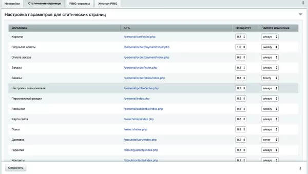 расширенная карта сайта smart seo sitemap для битрикс