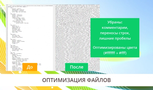 ускорение загрузки сайта - оптимизация css, js и картинок (изображений) для битрикс