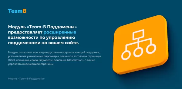 team-b. seo поддомены для битрикс
