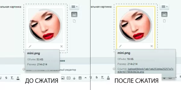 оптимизация изображений через tinypng на лету для битрикс