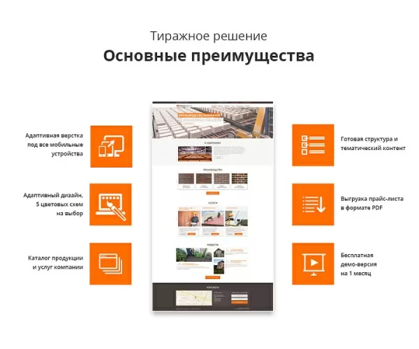 Шаблон адаптивный сайт производственной фирмы аспф для битрикс