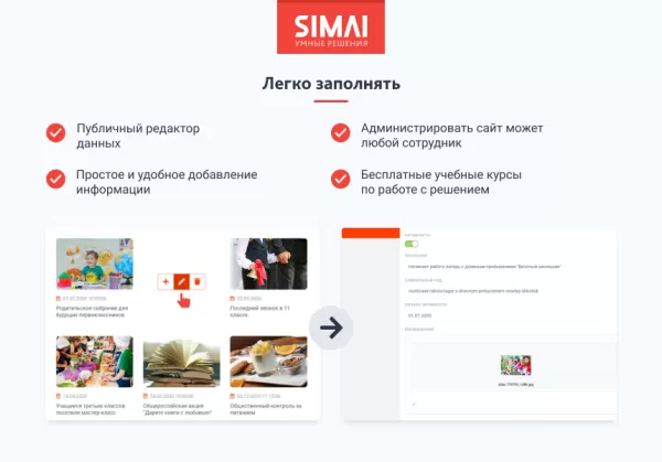 Шаблон simai-sf4: сайт государственной организации – адаптивный с версией для слабовидящих для битрикс