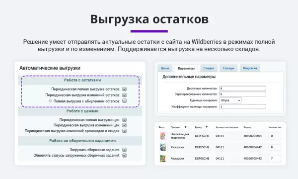 интеграция с wildberries (вайлдберриз) по api. карточки товара, остатки, цены, заказы, поставки для битрикс