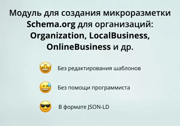 inraise: schema.org/organization. микроразметка для организации без помощи программиста для битрикс