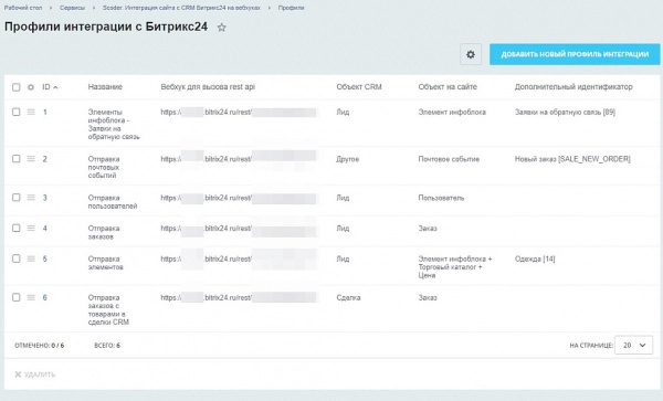 scoder: интеграция сайта с crm битрикс24 на вебхуках. конструктор запросов для битрикс