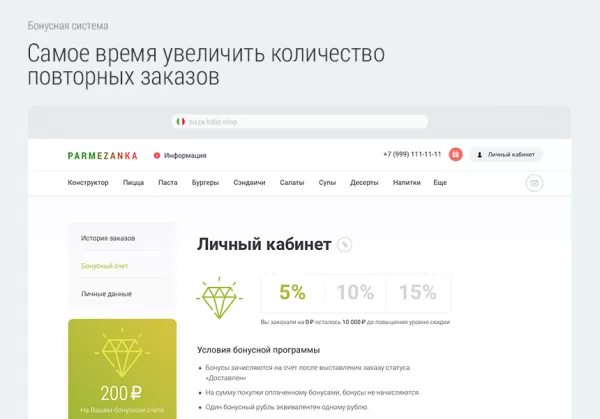 Шаблон доставка пиццы. доставка еды. delivery pizza для битрикс