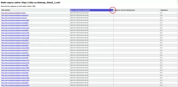 sitemap.xml - визуальное оформление карты сайта для поисковых систем для битрикс