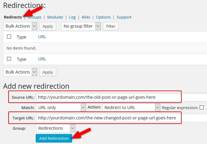 Редирект в Wordpress Редирект в Wordpress